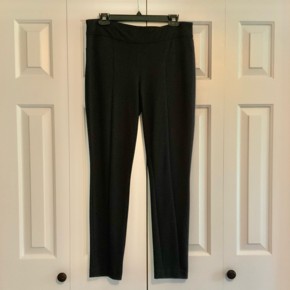 Hilary Radley Black Pull-On Dress Slacks